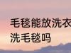 毛毯能放洗衣机里洗吗 可以洗衣机清洗毛毯吗