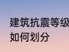 建筑抗震等级怎么划分 建筑抗震等级如何划分