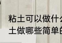粘土可以做什么简单的食物 可以用粘土做哪些简单的食物