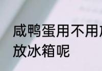 咸鸭蛋用不用放冰箱吗 咸鸭蛋用不用放冰箱呢