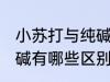 小苏打与纯碱有什么区别 小苏打与纯碱有哪些区别