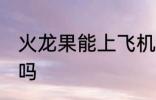 火龙果能上飞机吗 火龙果可以上飞机吗