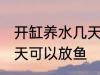 开缸养水几天可以放鱼 开缸养水多少天可以放鱼