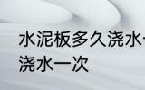 水泥板多久浇水一次 水泥板多长时间浇水一次