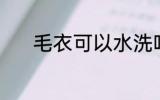毛衣可以水洗吗 毛衣能水洗吗