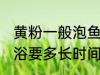 黄粉一般泡鱼多长时间 用黄粉给鱼药浴要多长时间