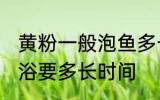 黄粉一般泡鱼多长时间 用黄粉给鱼药浴要多长时间