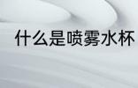 什么是喷雾水杯 喷雾水杯简单介绍