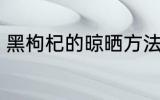 黑枸杞的晾晒方法 野生枸杞怎么晾晒