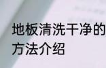 地板清洗干净的方法 地板清洗干净的方法介绍