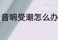 音响受潮怎么办 音响受潮怎么办好呢
