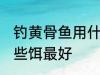 钓黄骨鱼用什么饵最好 钓黄骨鱼用哪些饵最好