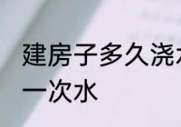 建房子多久浇水一次 新建房子多久浇一次水