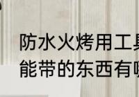 防水火烤用工具能带上火车吗 火车不能带的东西有哪些